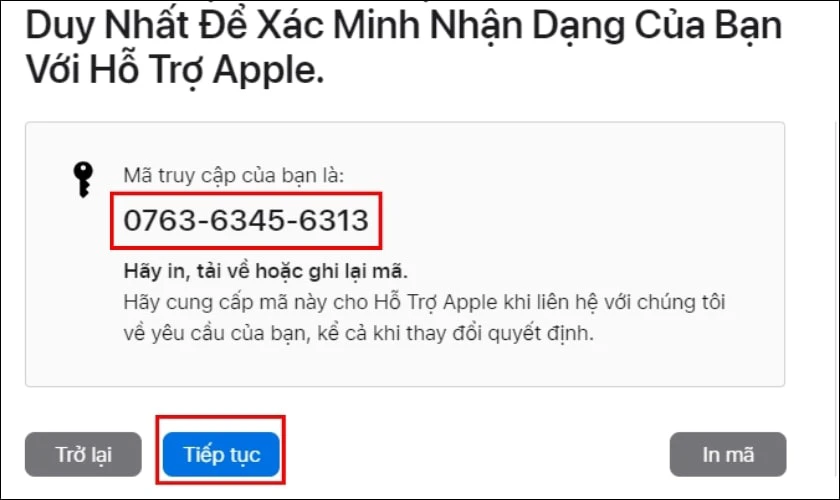 Chọn một email hoặc số điện thoại để theo dõi quá trình xoá tài khoản