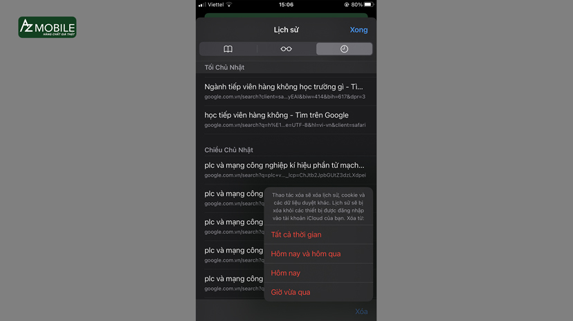 chọn xóa dữ liệu duyệt web trên safari.jpg