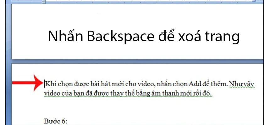 cách xóa trang trong word (cách trực tiếp)