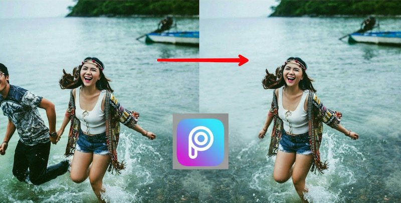 PicsArt hỗ trợ công cụ xóa người trong ảnh