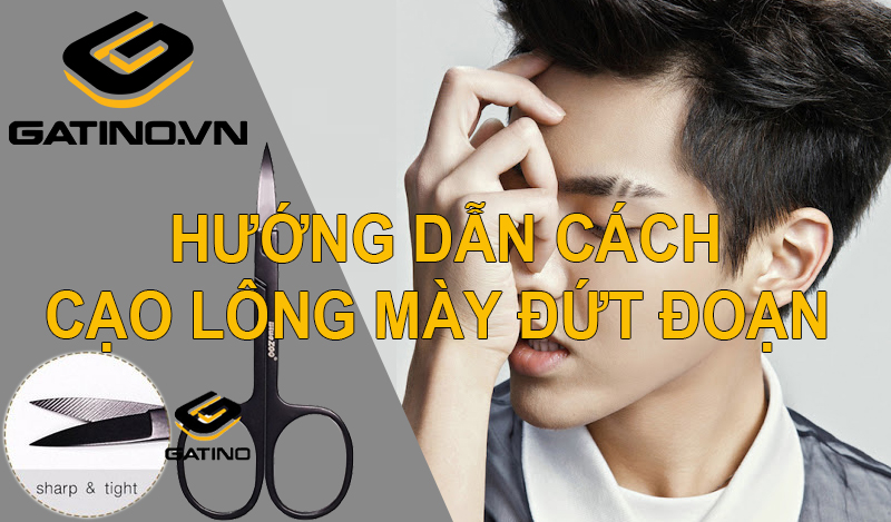 Cách cạo lông mày đứt đoạn