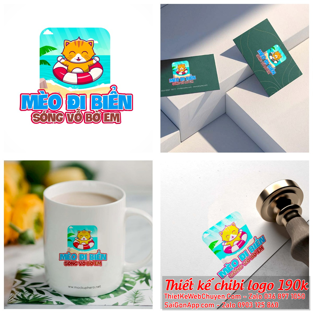 Một logo chibi mèo con sẽ làm cho thương hiệu của bạn trở nên đáng yêu hơn bao giờ hết.