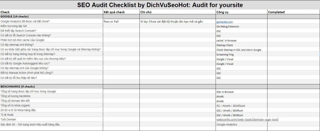 seo audit