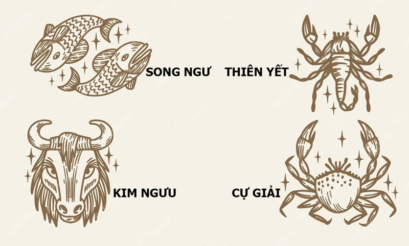 Những cung hoàng đạo hợp với cung Cự Giải