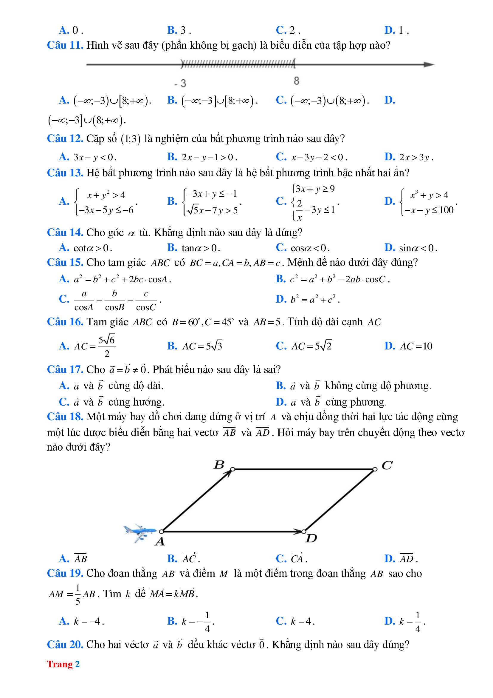 Leftrightarrow left ( frac{2}{3}overrightarrow{AB}+frac{1}{3}overrightarrow{AC} right ).left ( frac{1}{3}overrightarrow{AC}-frac{x}{a}overrightarrow{AB} right )=0