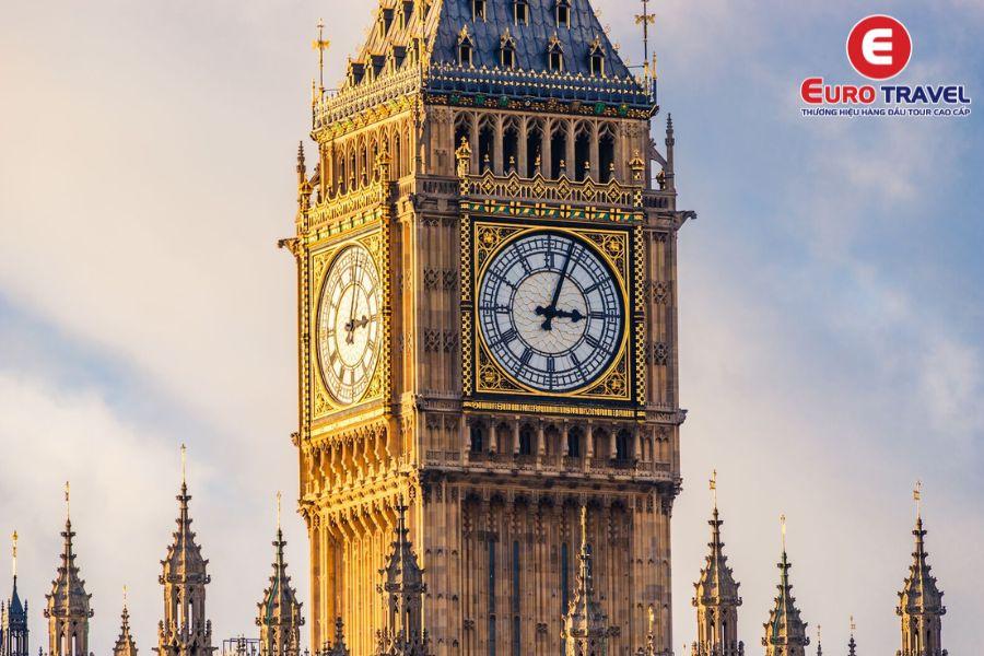 Cận cảnh công trình mặt đồng hồ Big Ben