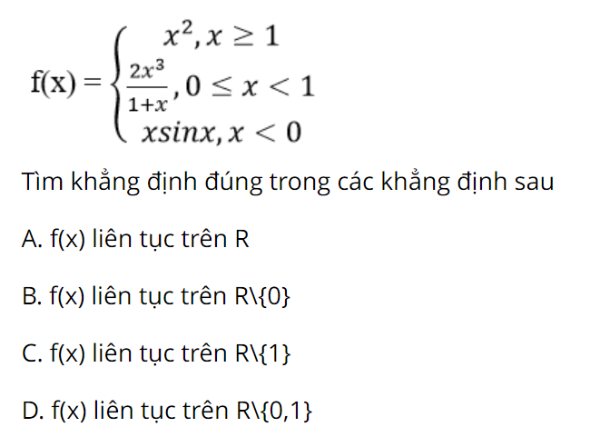 Giải bài tập 9 xét tính liên tục của hàm số