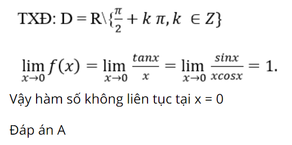 Đề bài tập 9 xét tính liên tục của hàm số