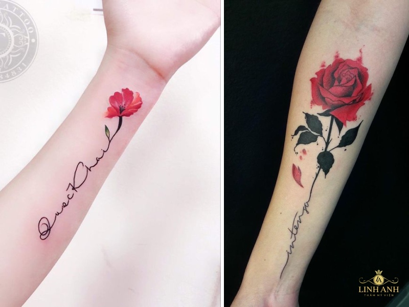 tattoo chữ la mã đẹp cho nữ