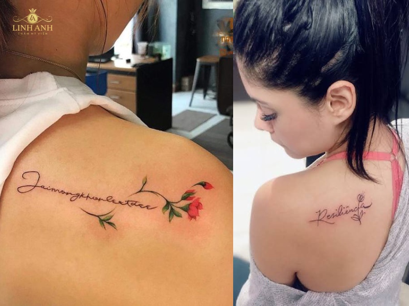 tattoo chữ đẹp cho nữ tiếng anh