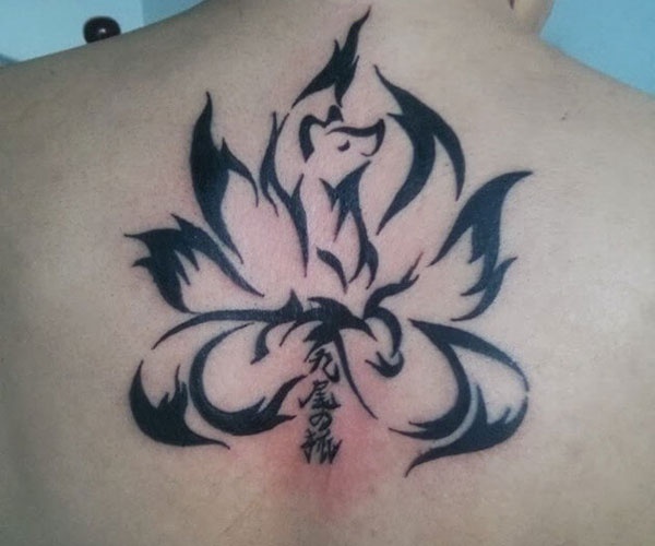 hình tattoo hồ ly 9 đuôi