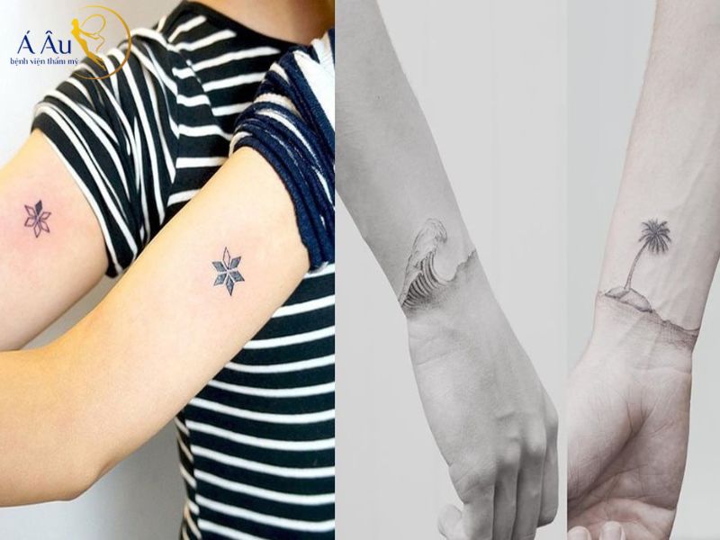 Tattoo mini cho couple được giới trẻ ưa chuông