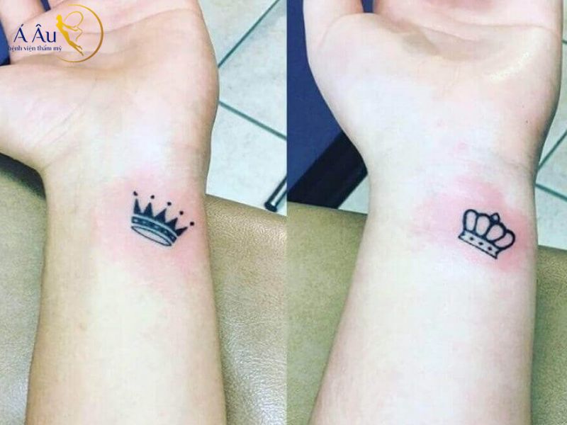 Tattoo King - Queen tmang ý nghĩa tình yêu bền chặt