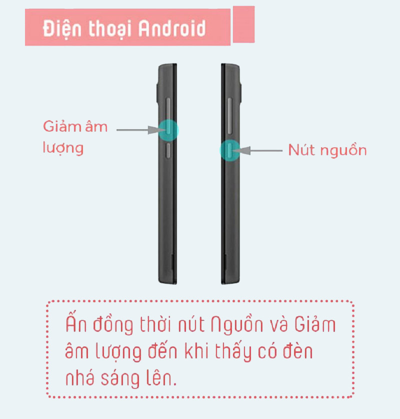 Cách chụp màn hình điện thoại chung dành cho hệ điều hành Android