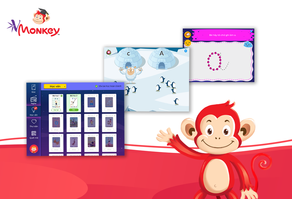 Bé học tiếng Việt cùng VMonkey - hành trang ngôn ngữ tốt. (Ảnh: Monkey)