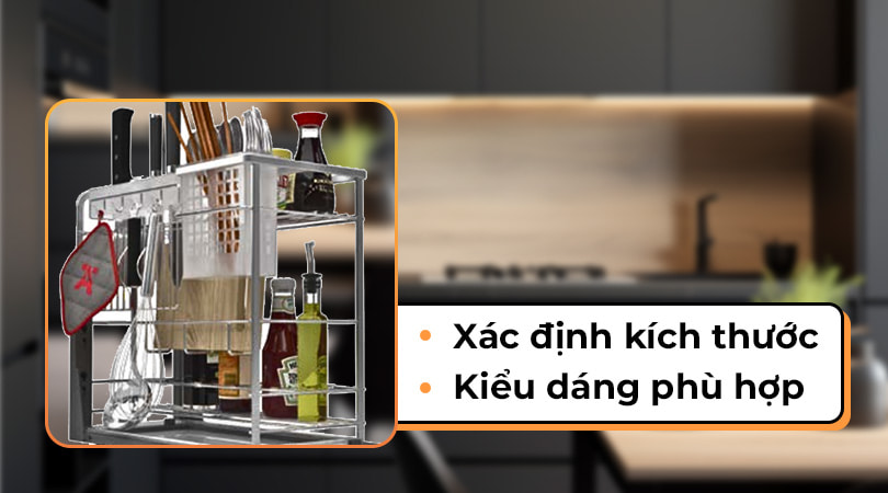 Kệ đựng gia vị - Lựa chọn phù hợp