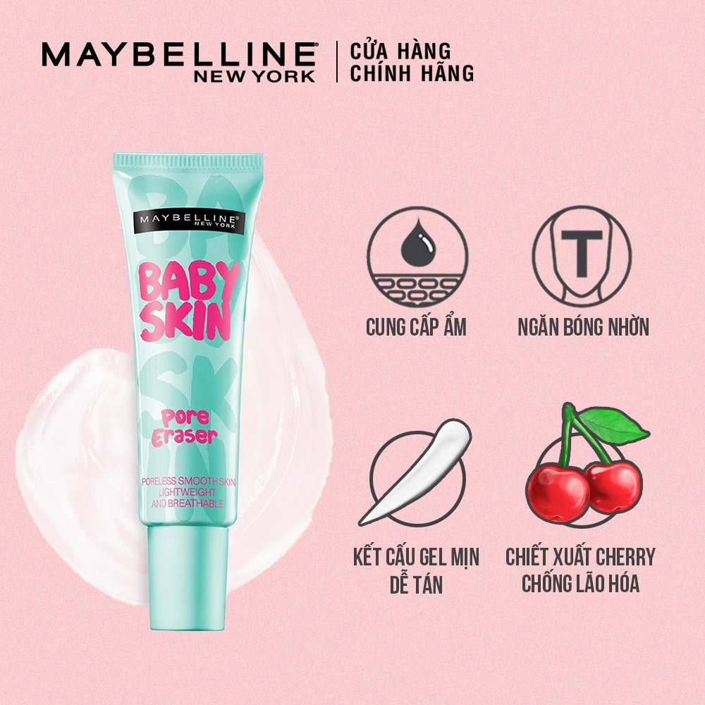 ưu điểm Maybelline kem lót Baby Skin