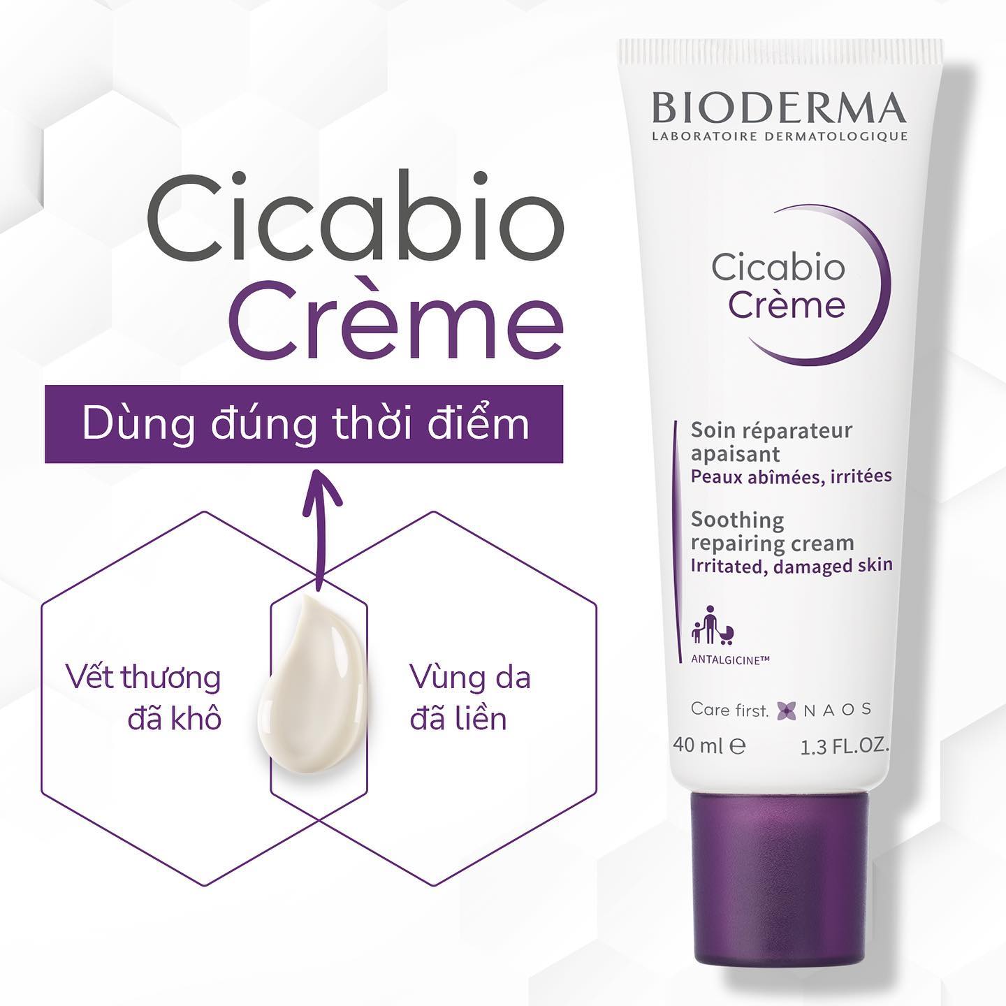 Kem dưỡng phục hồi da Cicabio Crème