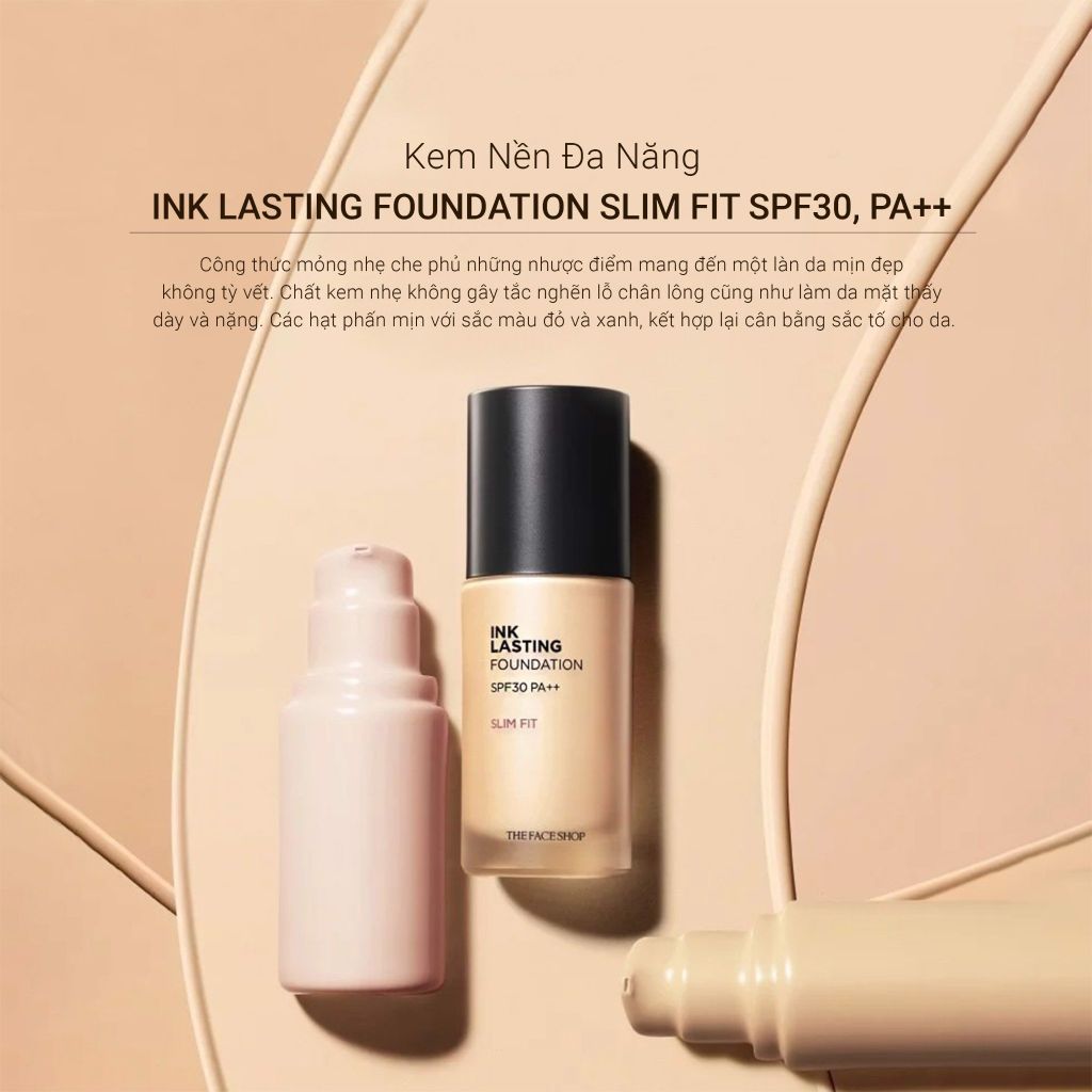 THEFACESHOP INK LASTING FOUNDATION SLIM FIT EX