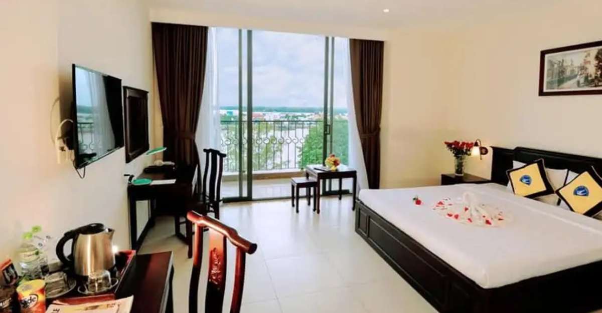 Phòng Deluxe Double tại Cuu Long Hotel