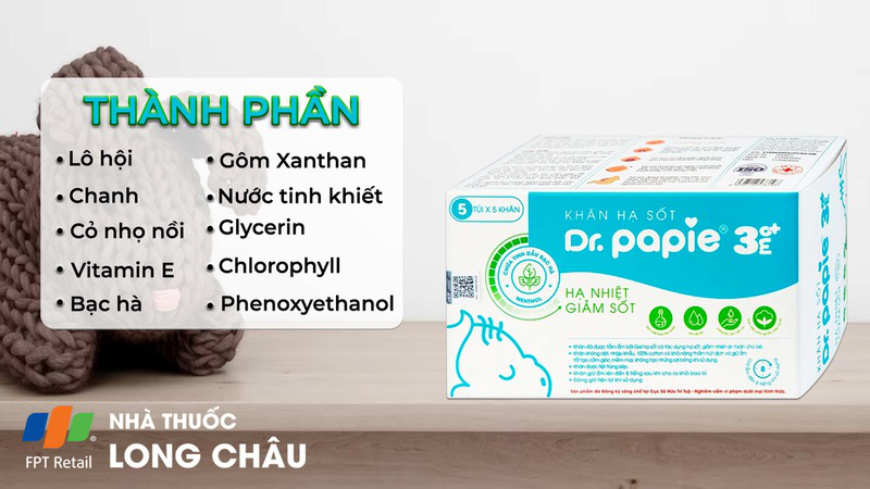 Gợi ý giúp mẹ cách sử dụng khăn lau hạ sốt Dr Papie hiệu quả 2