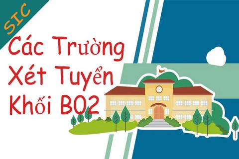 các trường xét tuyển khối b02