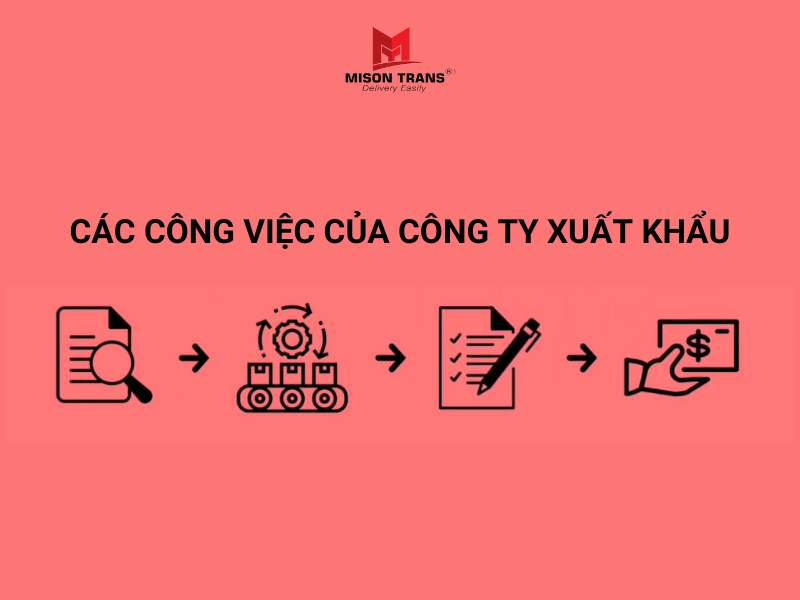 Các công việc của công ty xuất khẩu