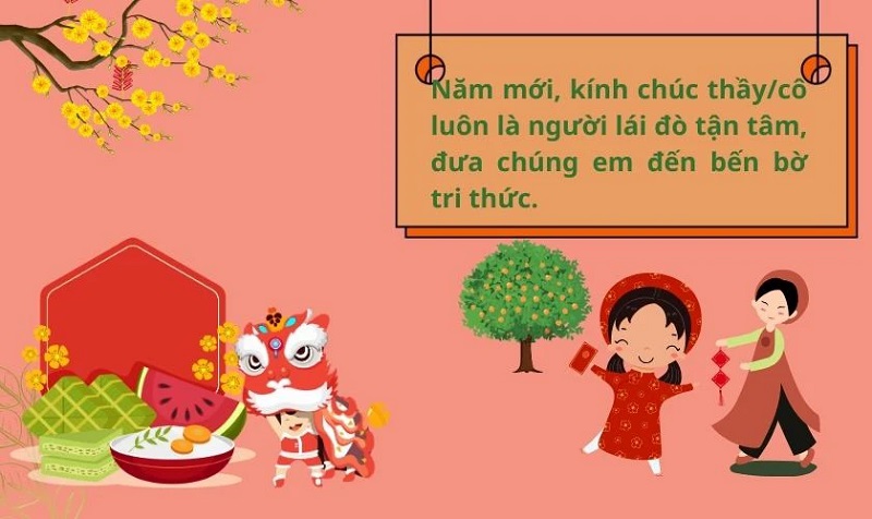 lời chúc năm mới thầy cô