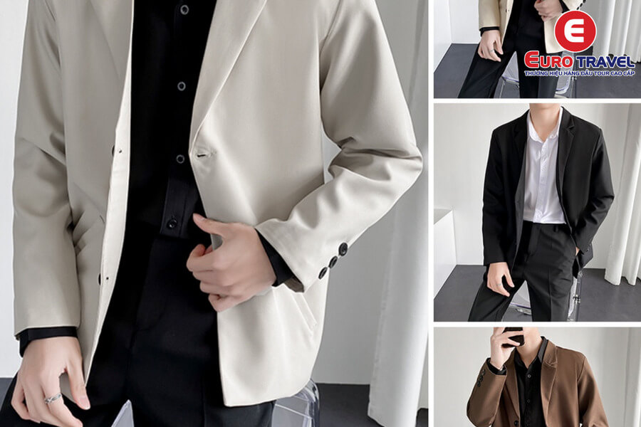 Áo phông + Áo blazer giải đáp đi du lịch nên mặc gì