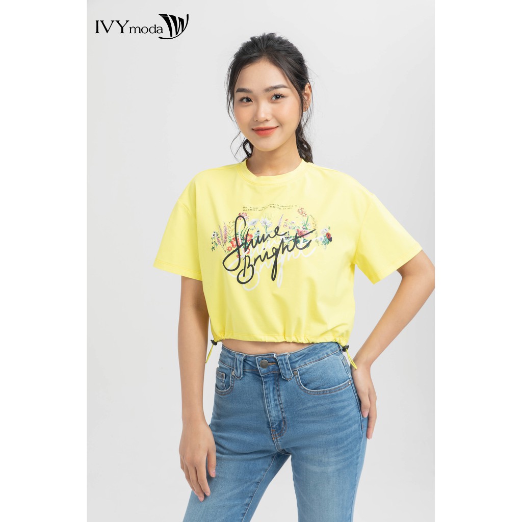 Áo thun croptop tay ngắn - tay cộc 