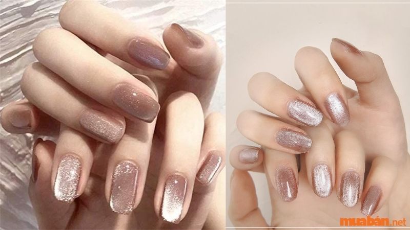 Mẫu nail thạch sơn mắt mèo