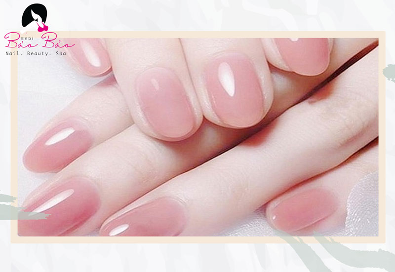 Nail hồng pastel nữ tính, nhẹ nhàng