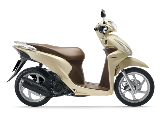 Mẫu Honda Vision màu đỏ nâu