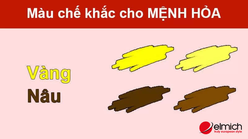 Hình 6: Người mệnh Hỏa không nên quá chuộng các màu nâu hay nâu vàng