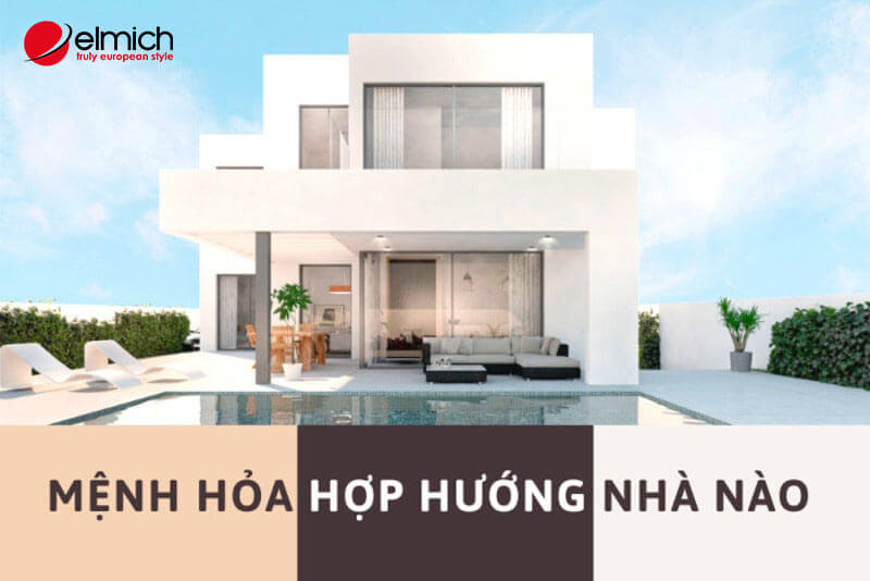 Hình 8: Hướng nhà tốt nhất cho mệnh Hỏa là hướng chính Nam và chính Đông