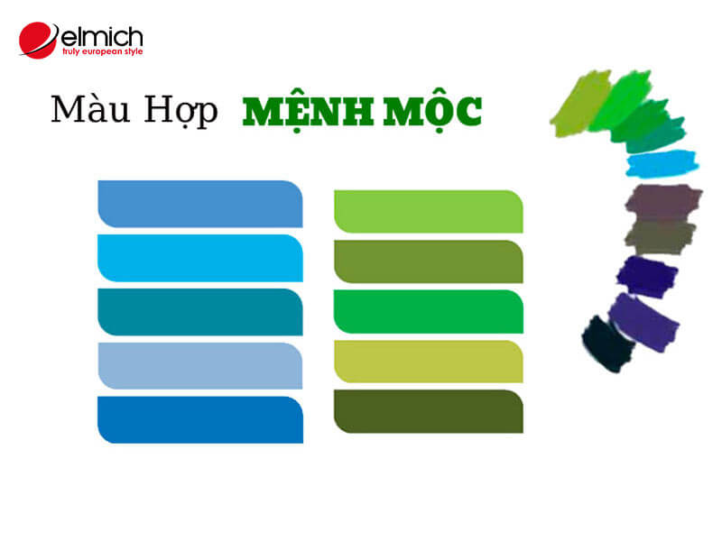 Hình 3: Mệnh Mộc hợp màu gì?