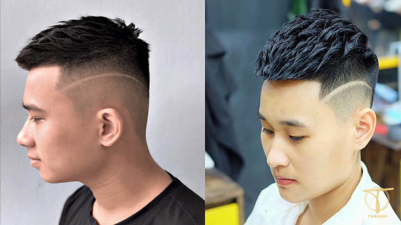 kiểu tóc Mohican kẻ