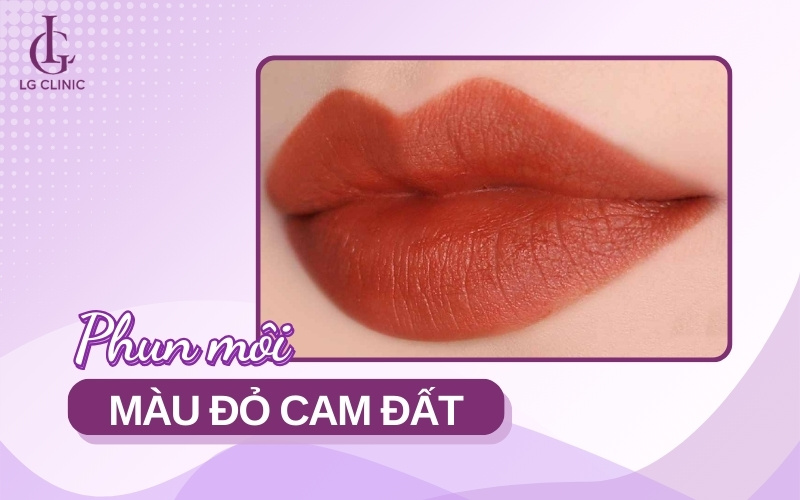 Môi màu đỏ cam đất phù hợp với những chị em U35