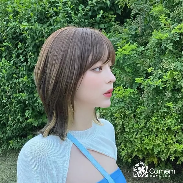 tóc mullet layer nữ ngắn