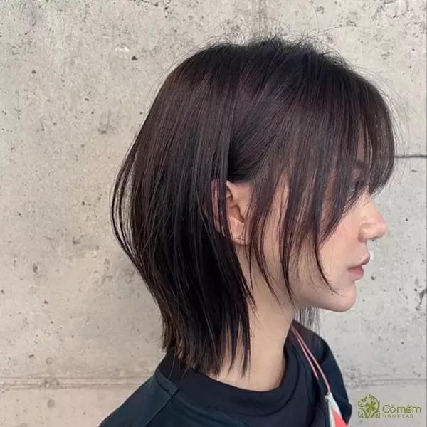 tóc mullet layer nữ ngắn