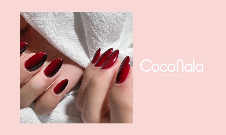 Mẫu nail đỏ rượu huyền bí