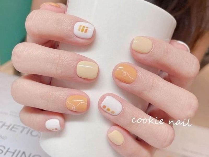 Mẫu nail đơn giản cho móng ngắn