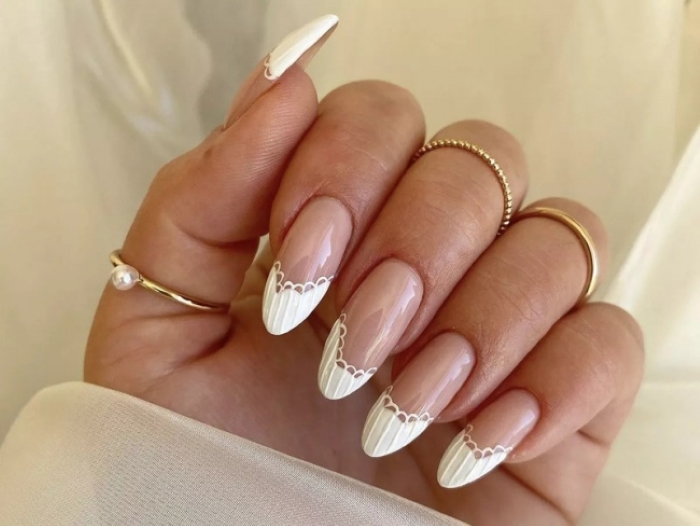 Nail cô dâu kiểu Pháp