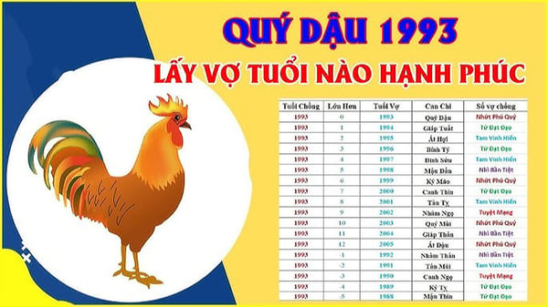 Nam sinh năm 1993 hợp tuổi gì để cưới vợ mua nhà?