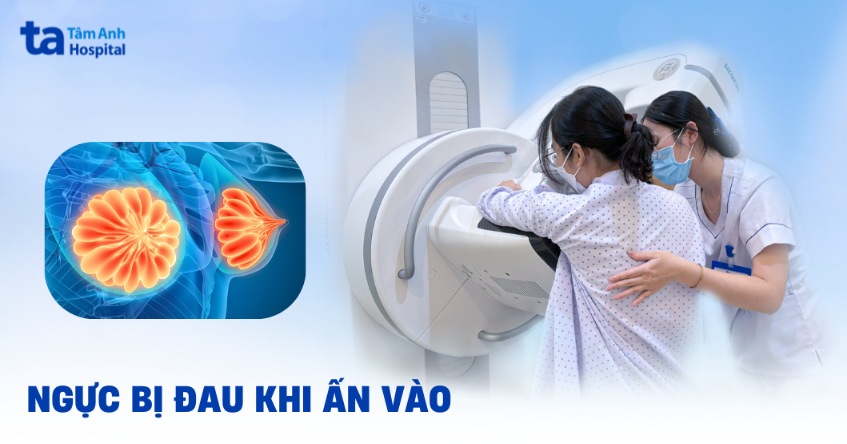 ngực bị đau khi ấn vào