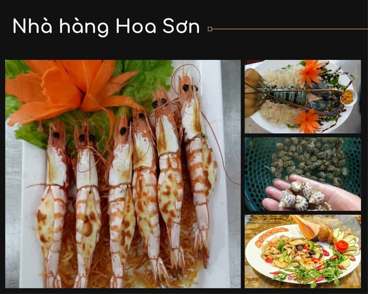 Các món ăn hải sản phong phú và đặc sắc