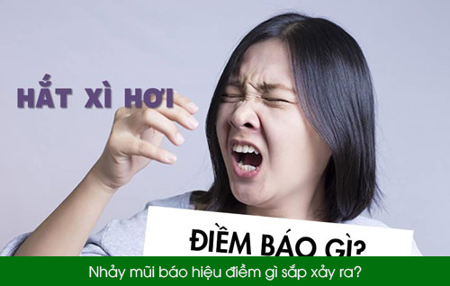 Xem điềm nhảy mũi 1 cái, 2 cái