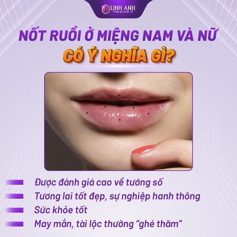 nốt ruồi gần miệng