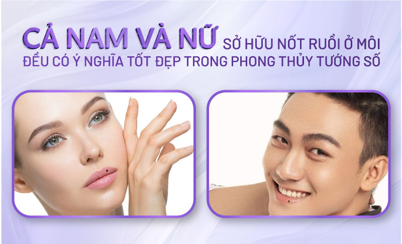 nốt ruồi trên môi