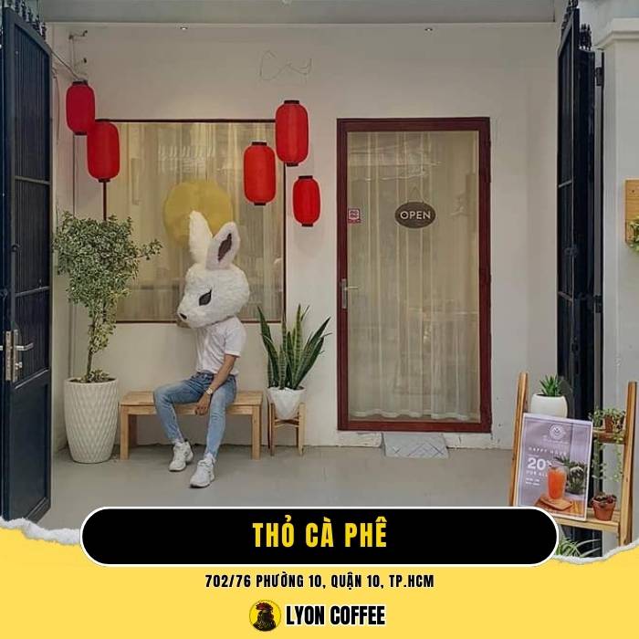 Thỏ Cà phê - Quán cafe quận 10 yên tĩnh giá rẻ